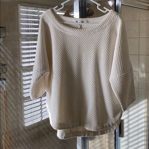 Max studio ladies beige quilt top size large